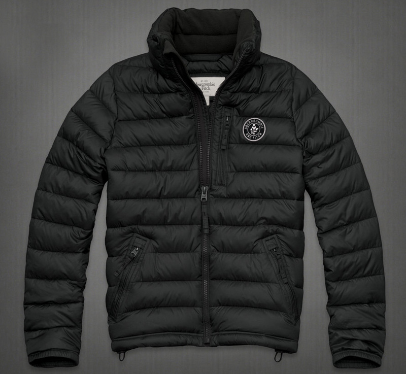 Abercrombie Fitch Hombres Newcomb Lago poco voluminoso Puffer Chaquetas AF7980